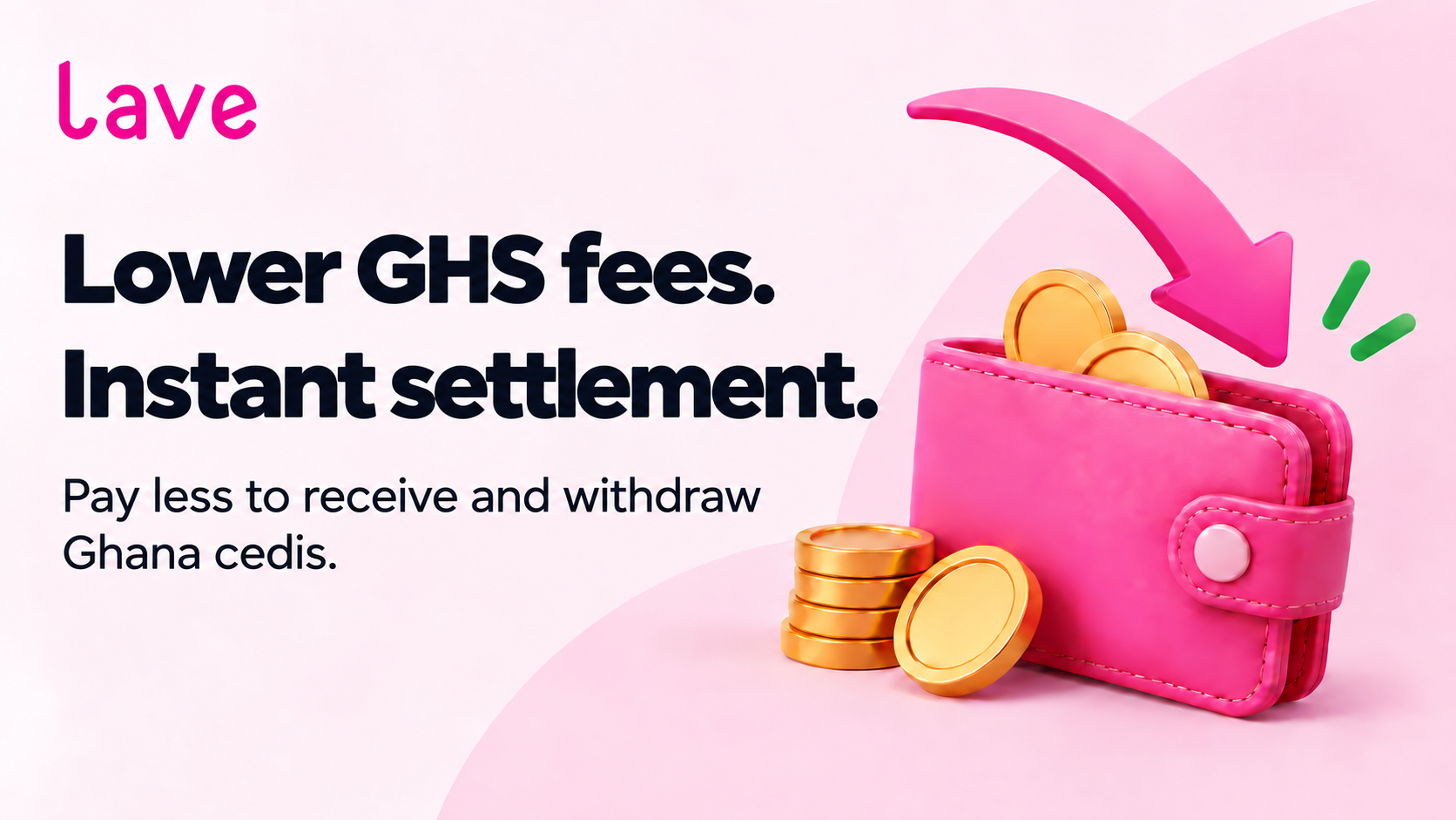 Lower GHS fees. Instant settlement.