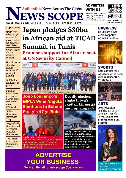 Aug 31 - September 6, 2022 Issue image by News Scope Newspaper