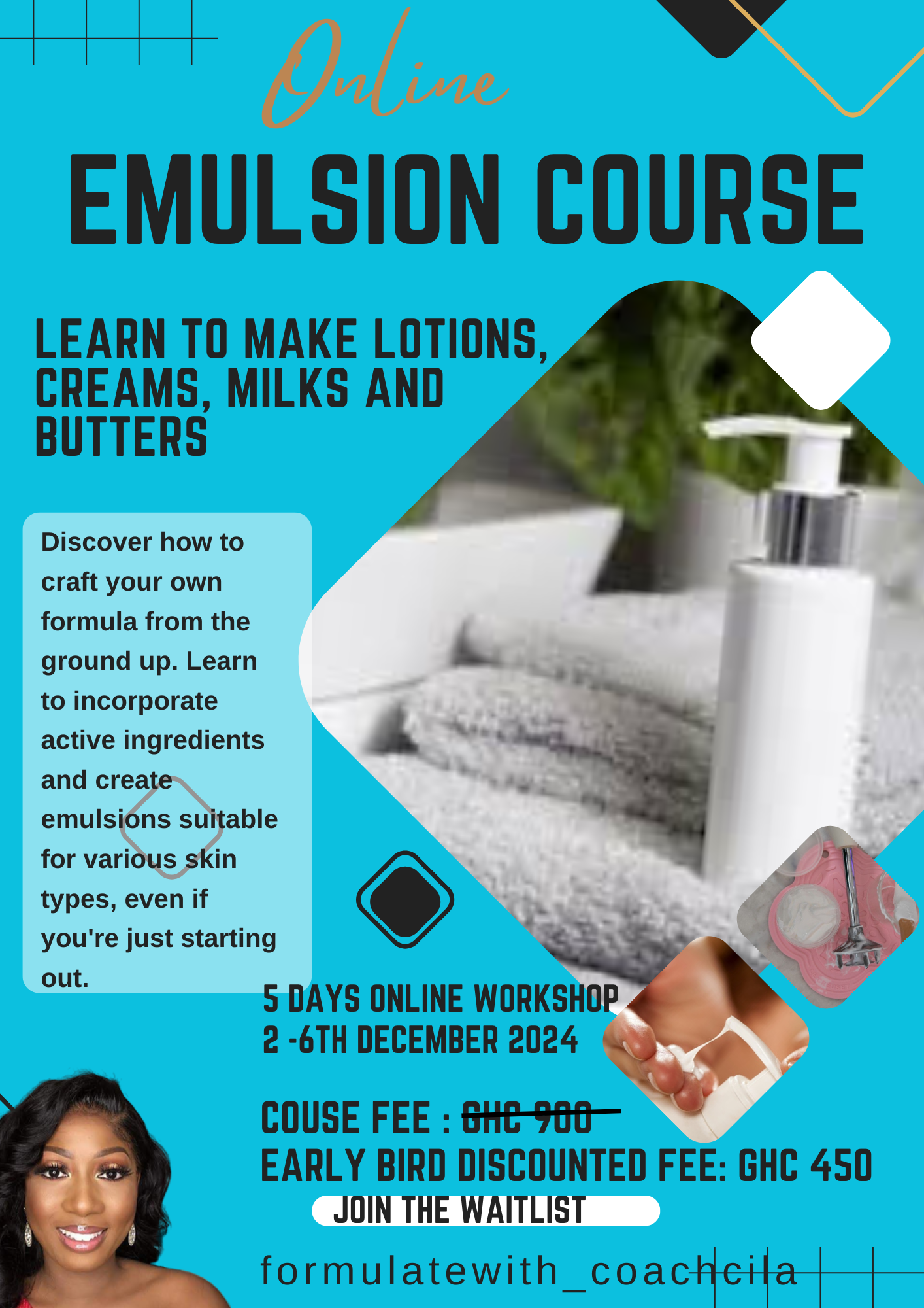EMULSION COURSE - Recorded version image by Formulate with Coach Cila