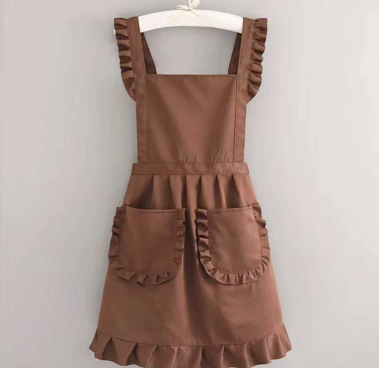 Modern Apron for women (Coffee brown) image by Formulate with Coach Cila