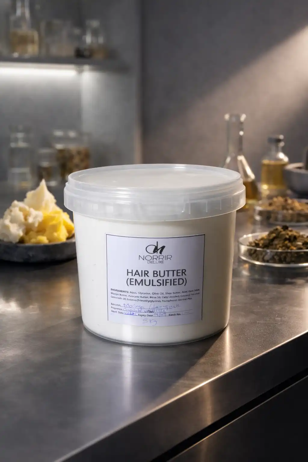 Emulsified hair butter 5kg bulk image by Formulate with Coach Cila