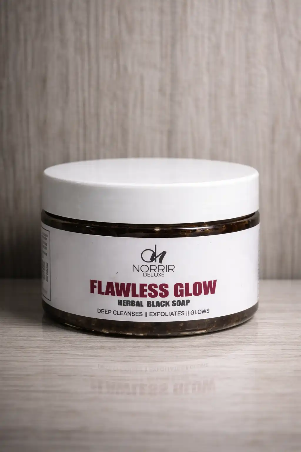 Flawless Glow Herbal black soap paste image by Norrir Deluxe