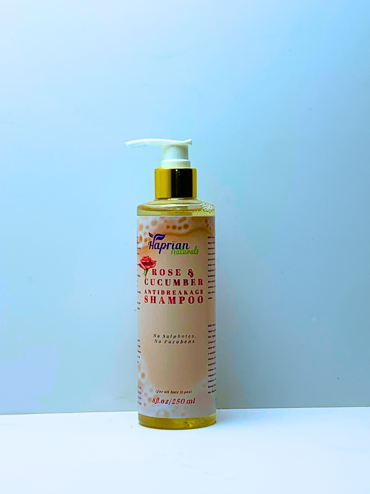 Rose &Cucumber Anti Breakage Shampoo image by Haprian Naturals