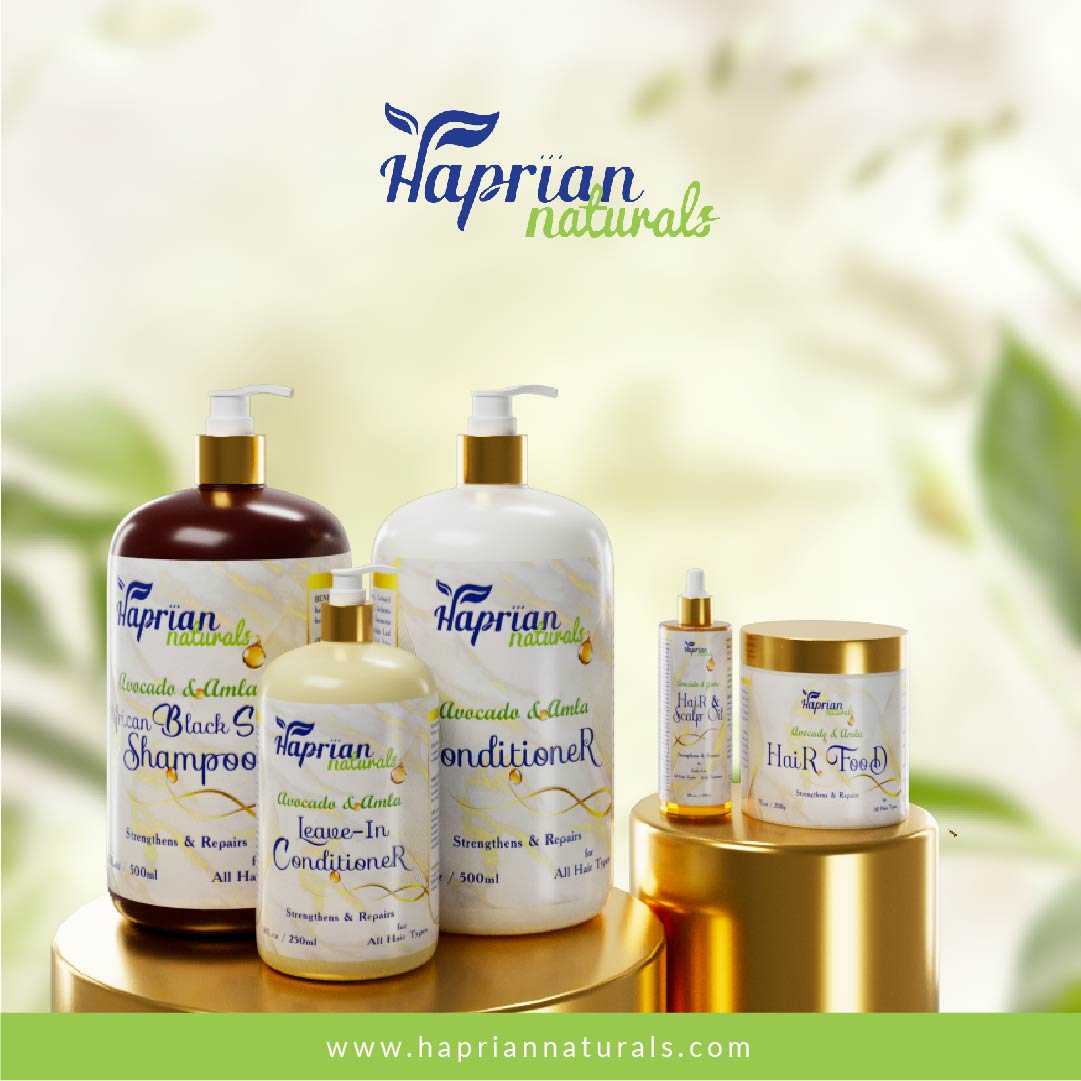 Haprians Premium Haircare Range image by Haprian Naturals