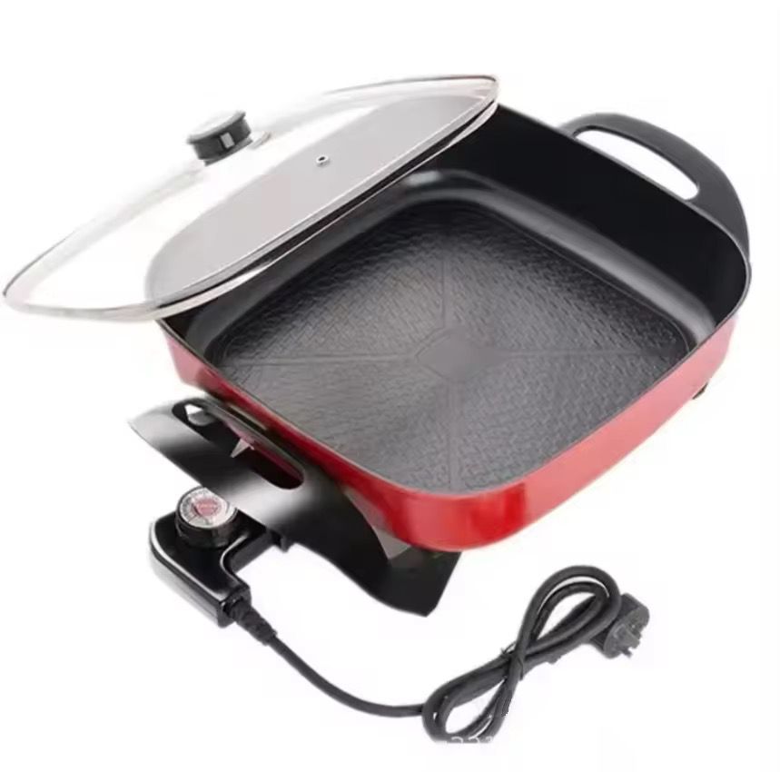 Multipurpose cooker red image by DBS MALL