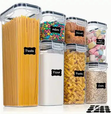 7pcs grain storage jars image by DBS MALL