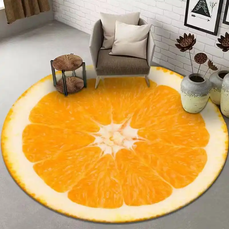 Friut design carpet big. 100x100cm image by DBS MALL