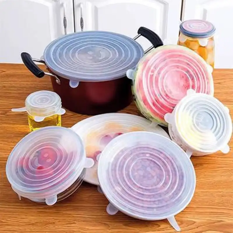 6in1 silicone food cover image by DBS MALL