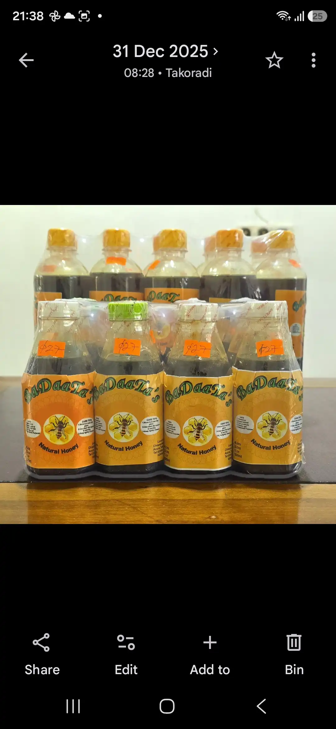 BaDaaTa's 250 Mls Honey image by BaDaaTa's