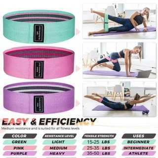 3pcs Cotton Hip Resistance Bands Set (Short) image by Muscly Fitness Shop