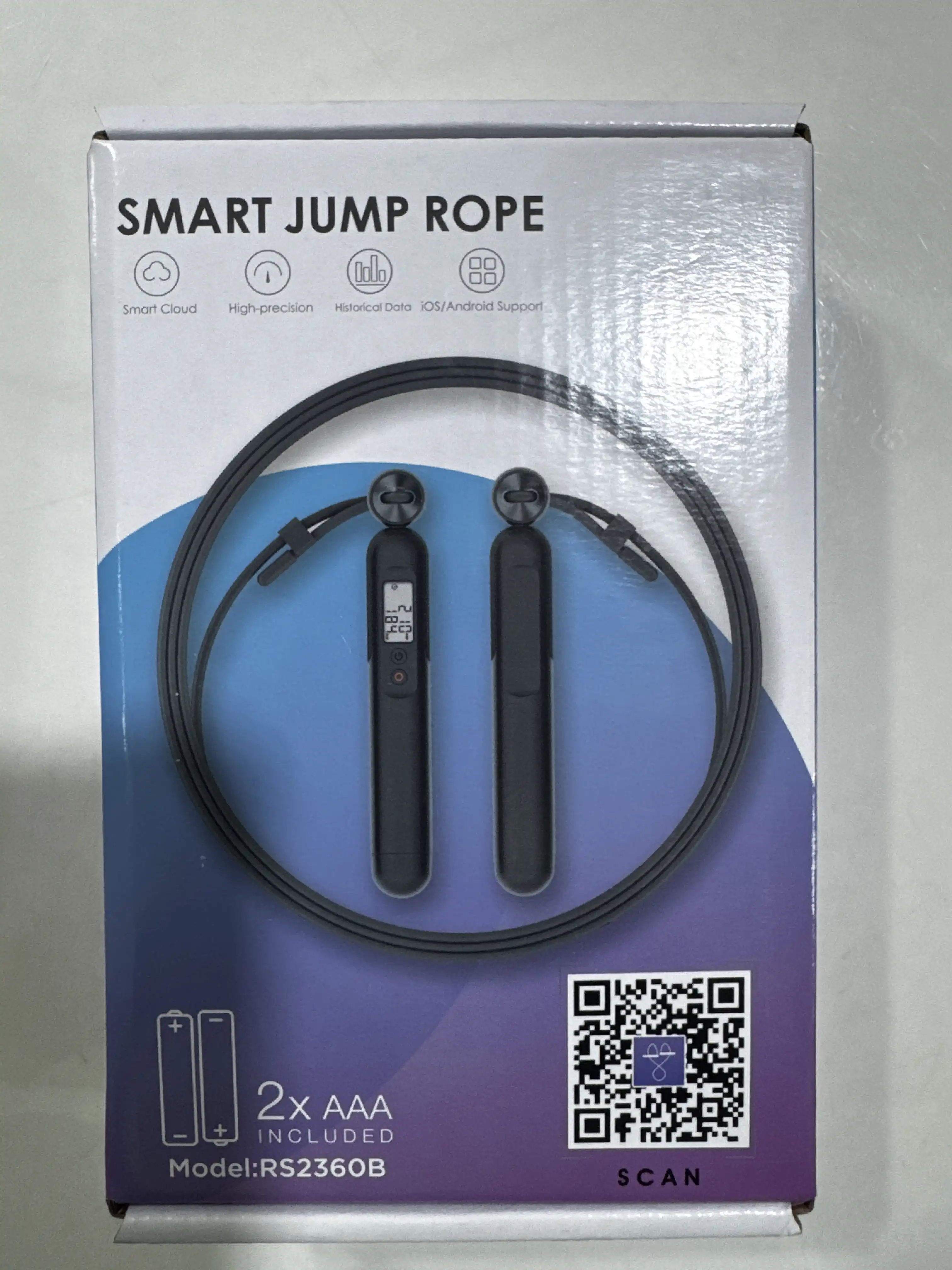 Muscly 4.5mm Weighted 2in1 Smart Bluetooth Calorie Skipping Rope /Jump Rope with Cordless Ropes image by Muscly Fitness Shop