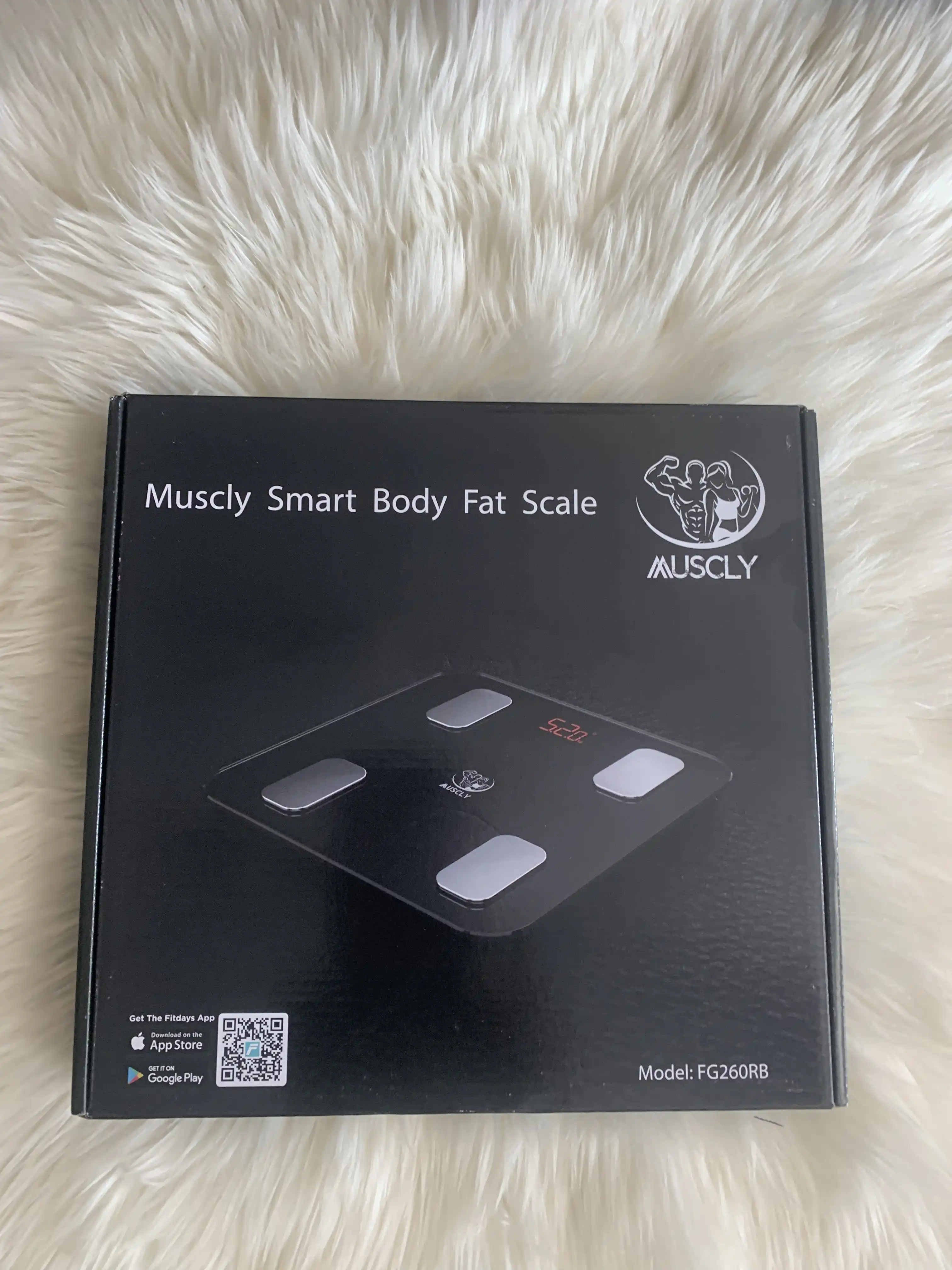 Muscly Bluetooth Smart Body Fat Scale with 4 Electrodes image by Muscly Fitness Shop