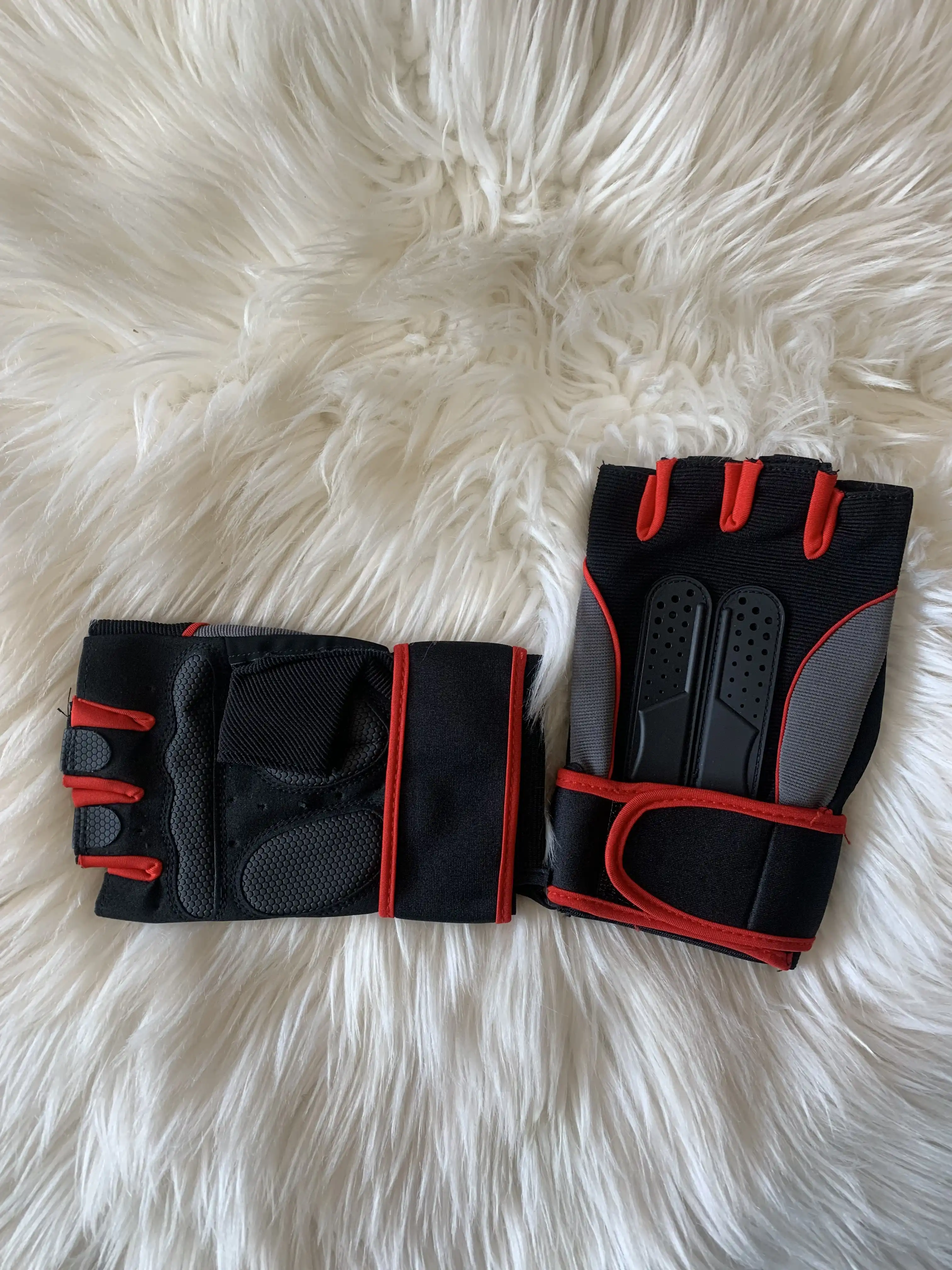 Wear and Wrap Gloves (Red and Black) image by Muscly Fitness Shop