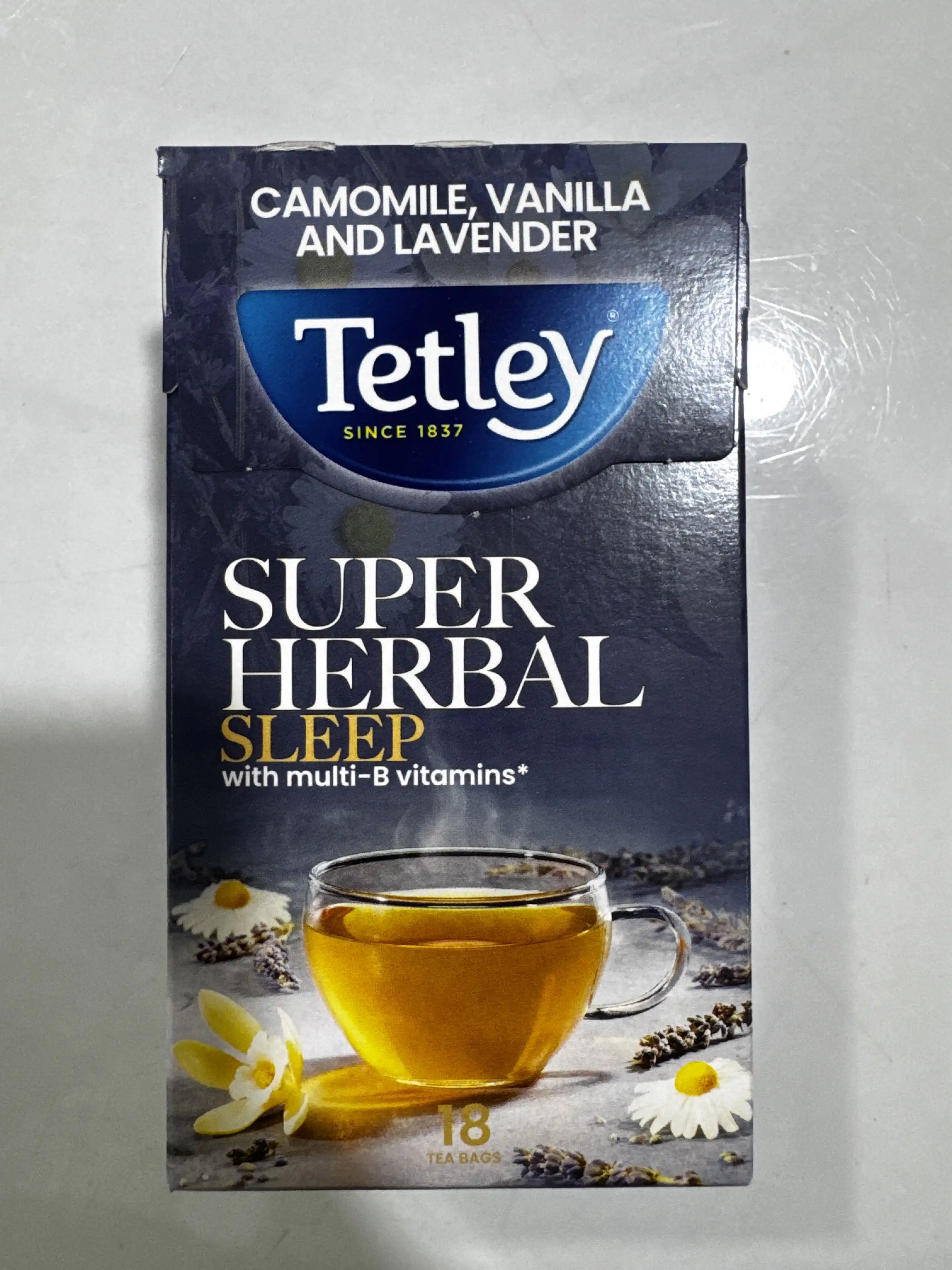 Tetley  Super Hebal Sleep Tea With  Multi-B Vitamins. Camomile, Vitamian and Lavender -25pcs image by Muscly Fitness Shop