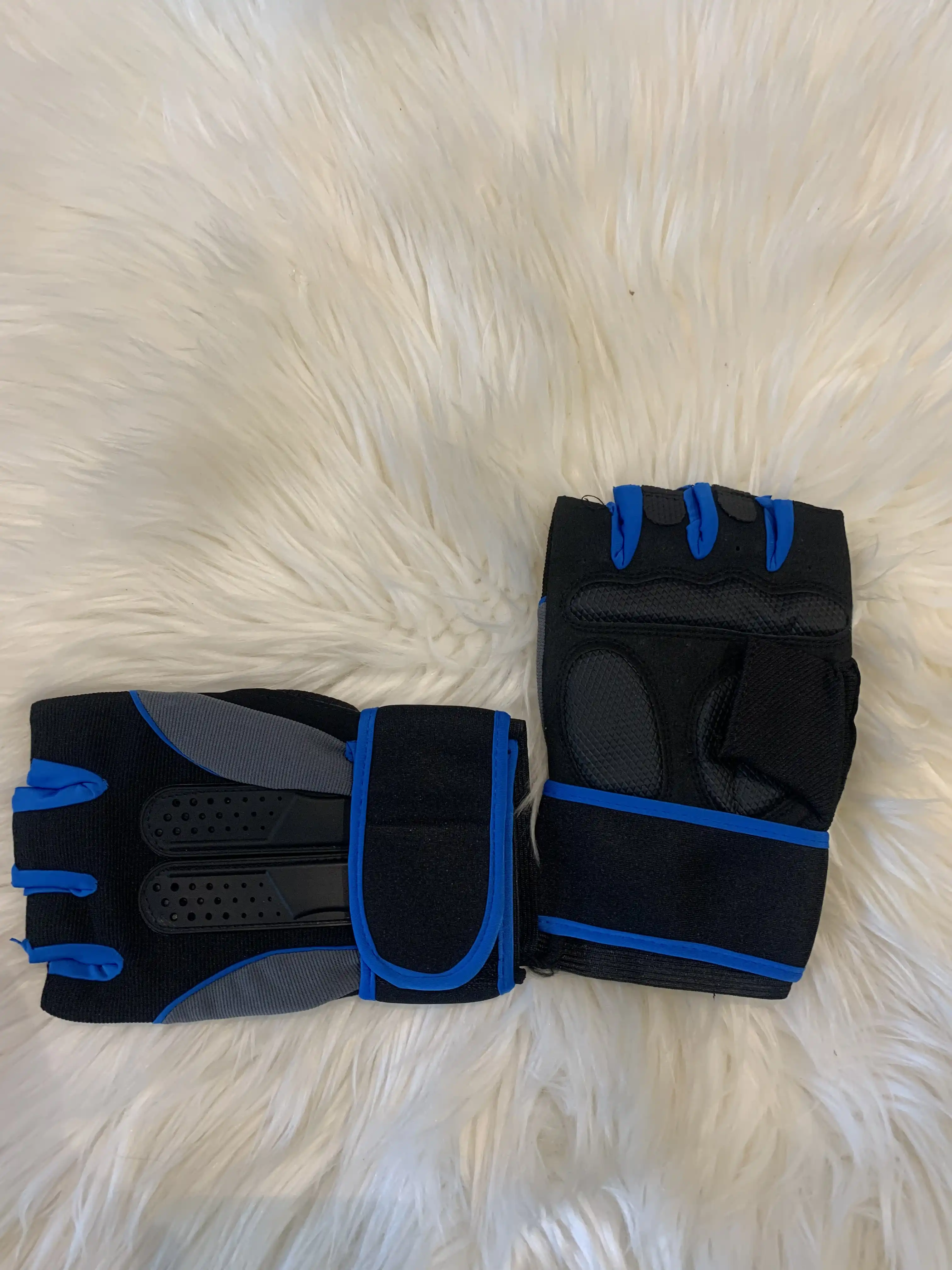 Wear and Wrap Gloves (Blue and Black) image by Muscly Fitness Shop