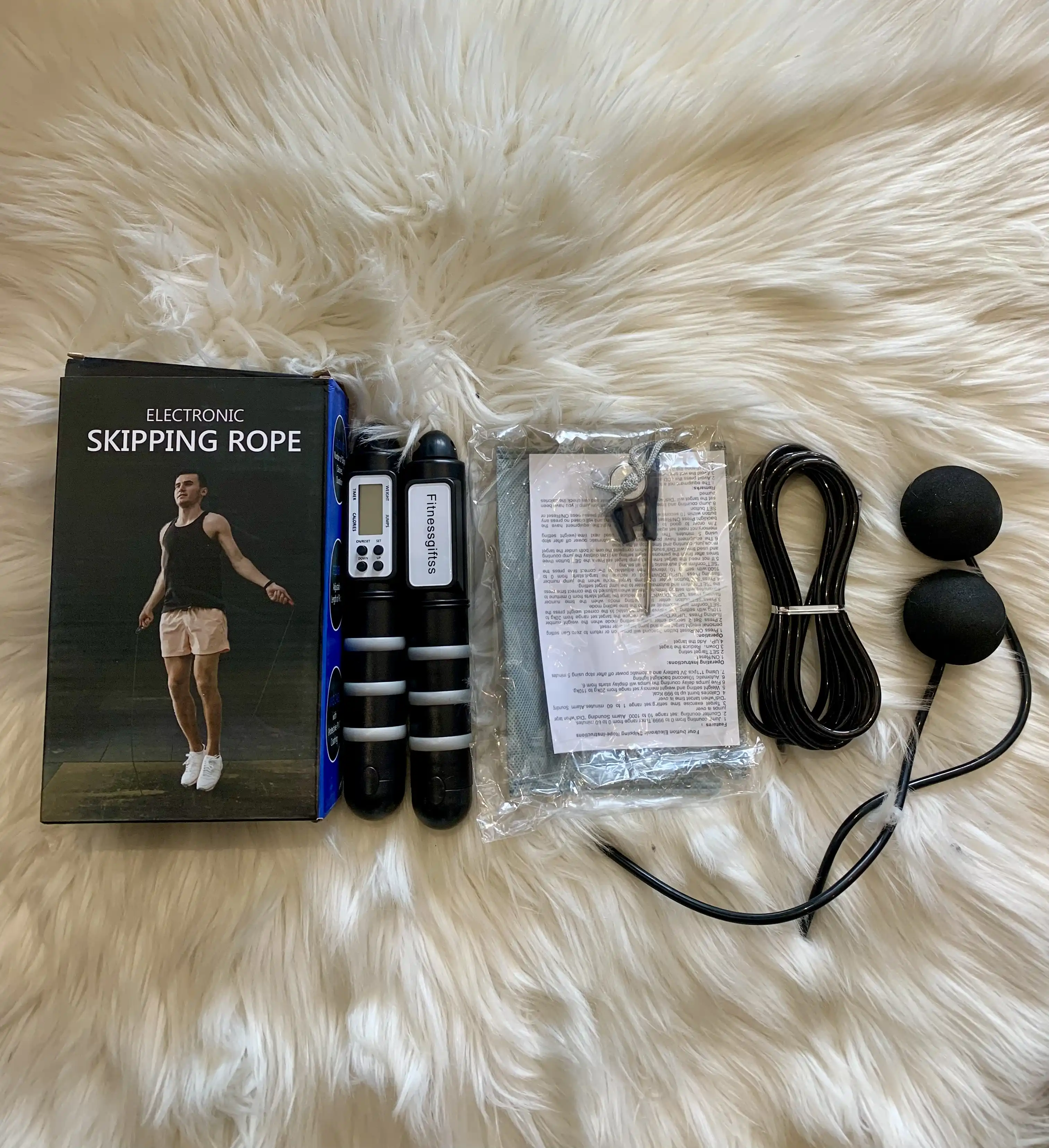 2in1 Digital Skipping Rope / Jump Rope image by Muscly Fitness Shop