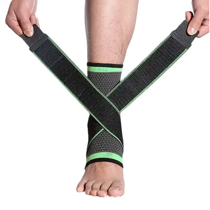 Ankle Support - green & black image by Muscly Fitness Shop