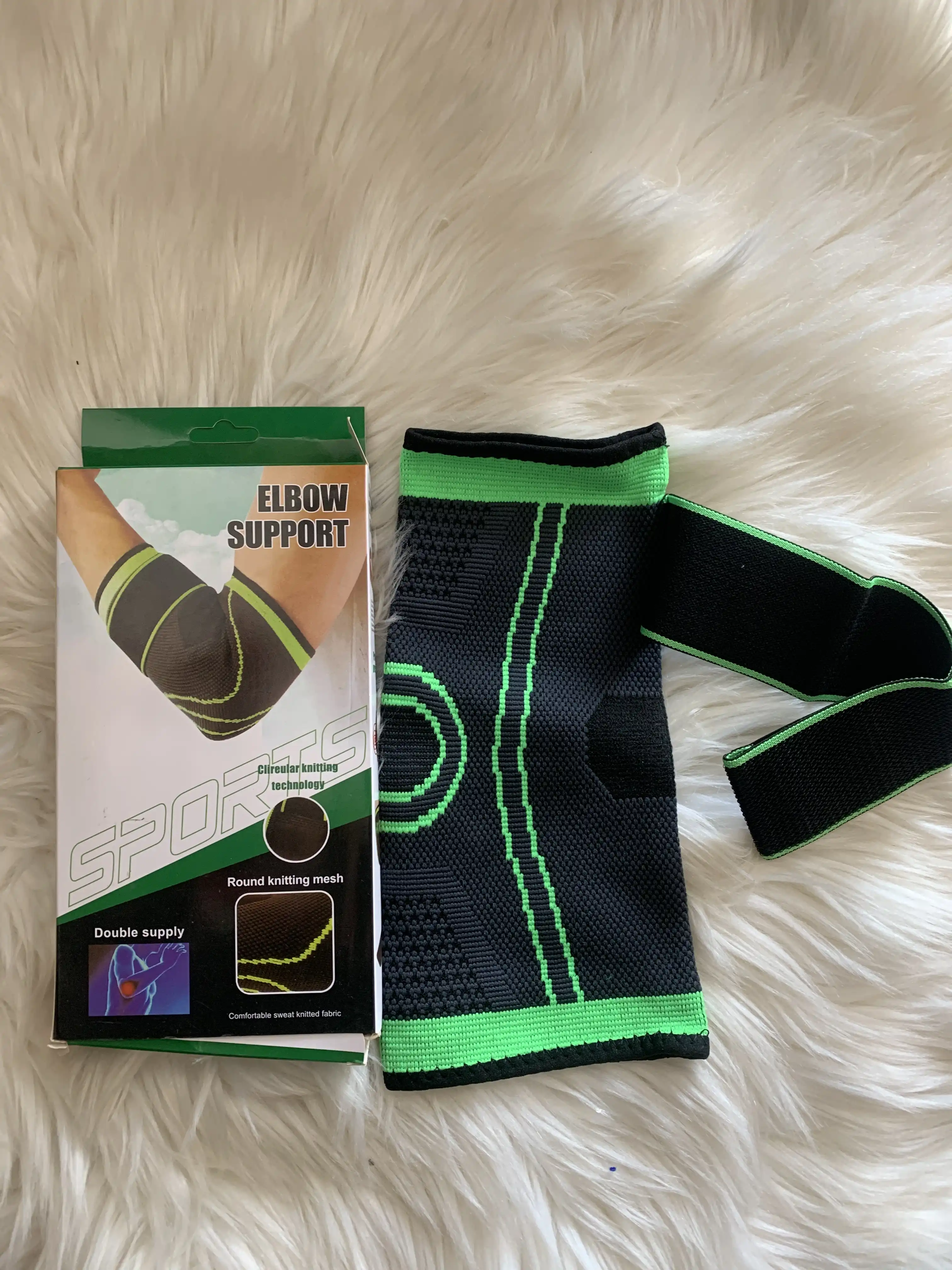 Round Knitting Mesh Elbow Support image by Muscly Fitness Shop