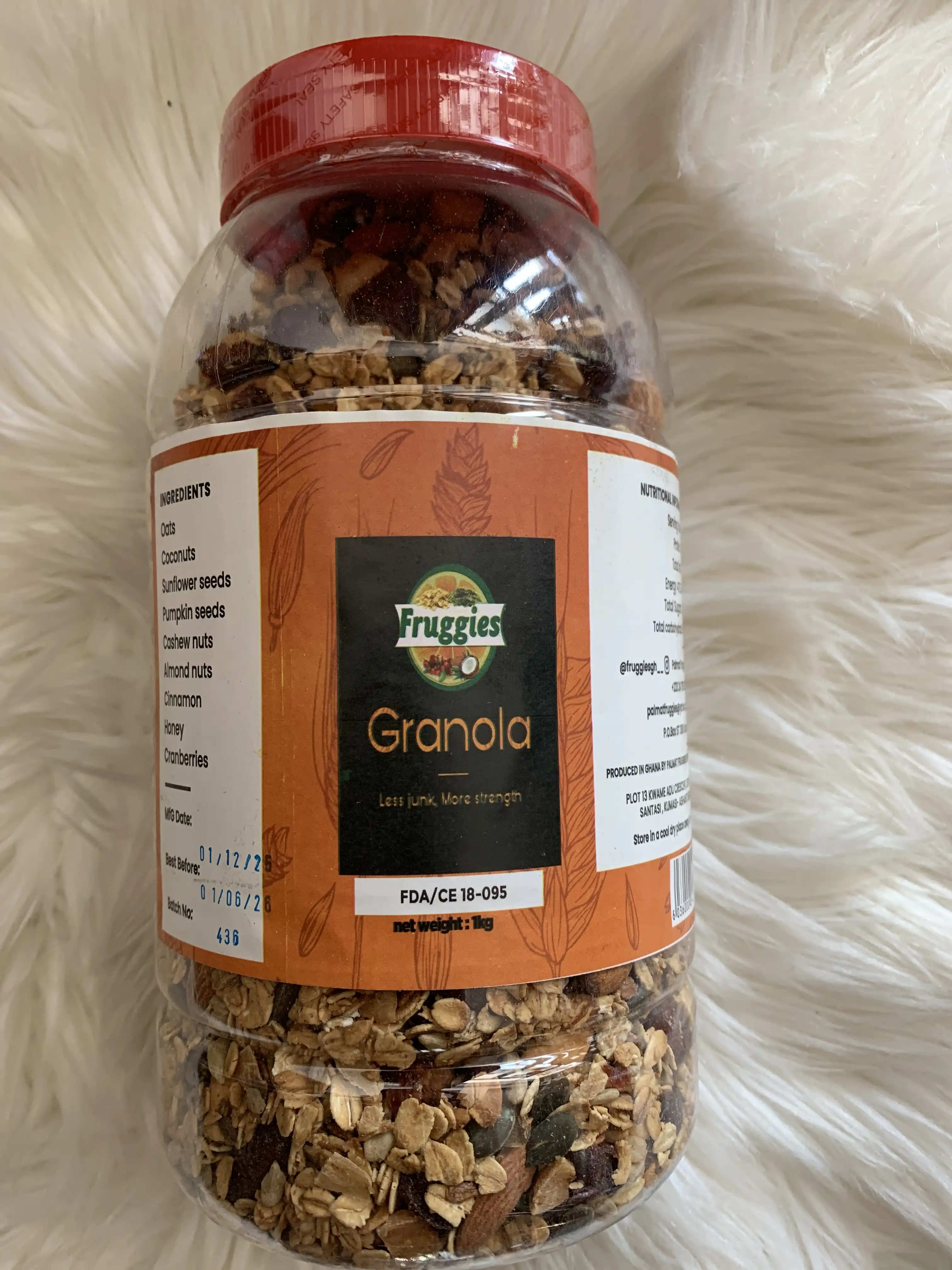 1kg Fruggies Granola image by Muscly Fitness Shop