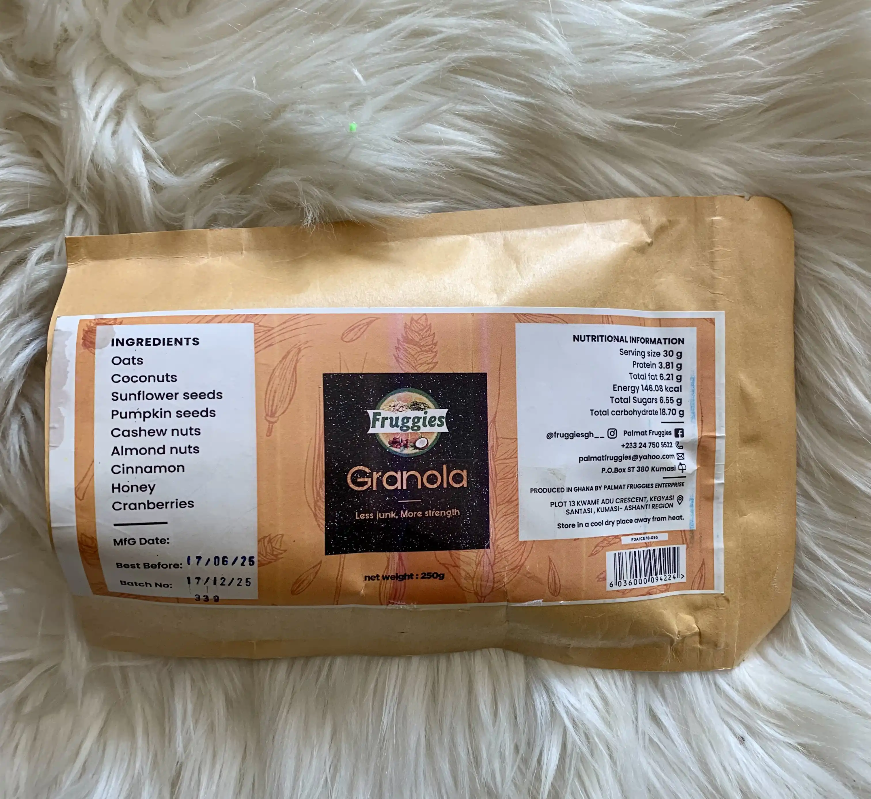 250g Fruggies Granola in Pouch image by Muscly Fitness Shop