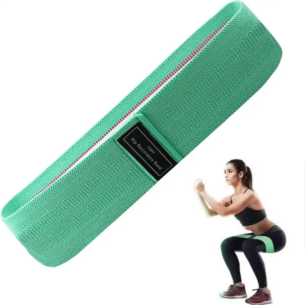 Light Cotton Hip Resistance Band  -Short  -Single  -Green Colour image by Muscly Fitness Shop