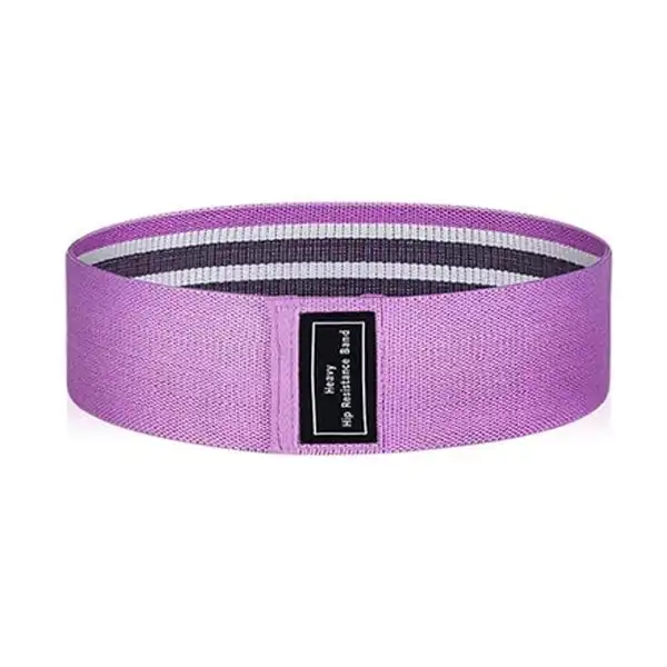Medium Cotton Hip Resistance Band  -Short  -Single  -Purple Colour image by Muscly Fitness Shop