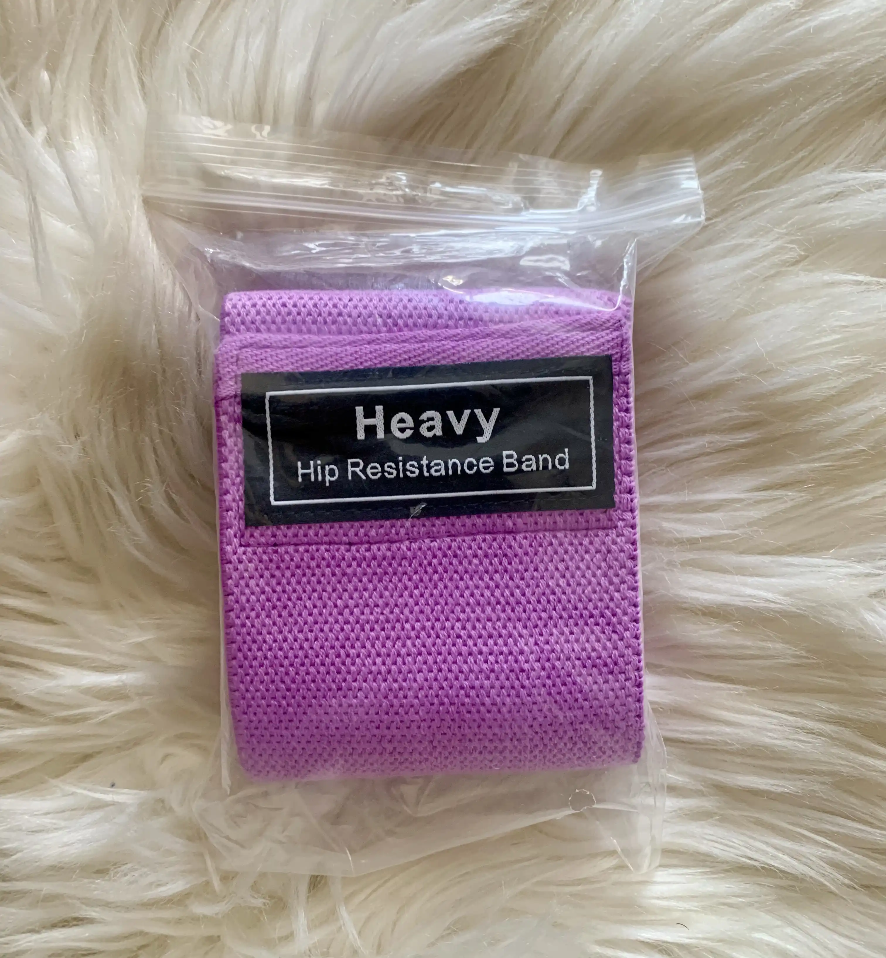 Heavy Cotton Hip Resistance Band  -Short  -Single  -Purple Colour image by Muscly Fitness Shop
