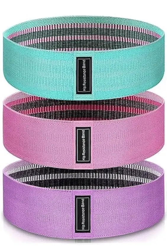 3pcs Long Cotton Hip Resistance Bands Set -Lght, Medium and Heavy image by Muscly Fitness Shop