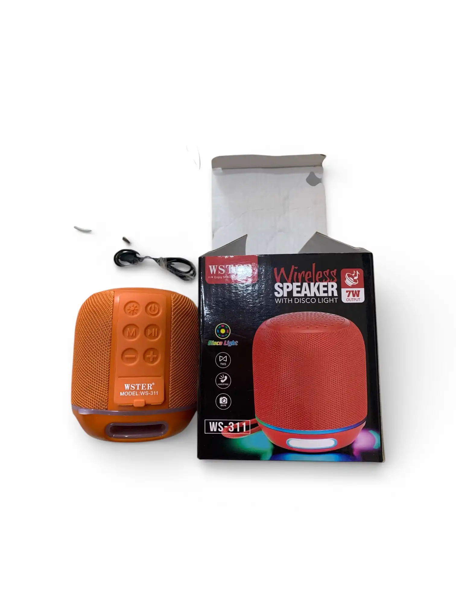 WSTER Wireless Speaker with Disco Light image by Muscly Fitness Shop