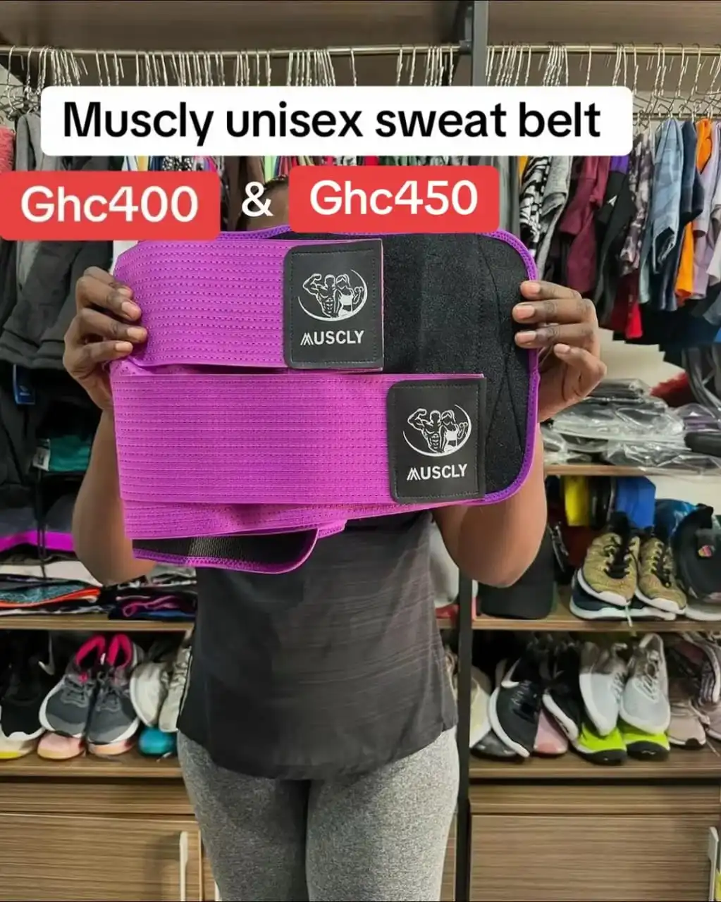 Muscly Sweat Belt Pro with 2 Removable Extra Compreion Bands image by Muscly Fitness Shop