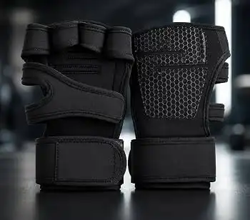 Bare Back Gloves (Black and Grey) image by Muscly Fitness Shop