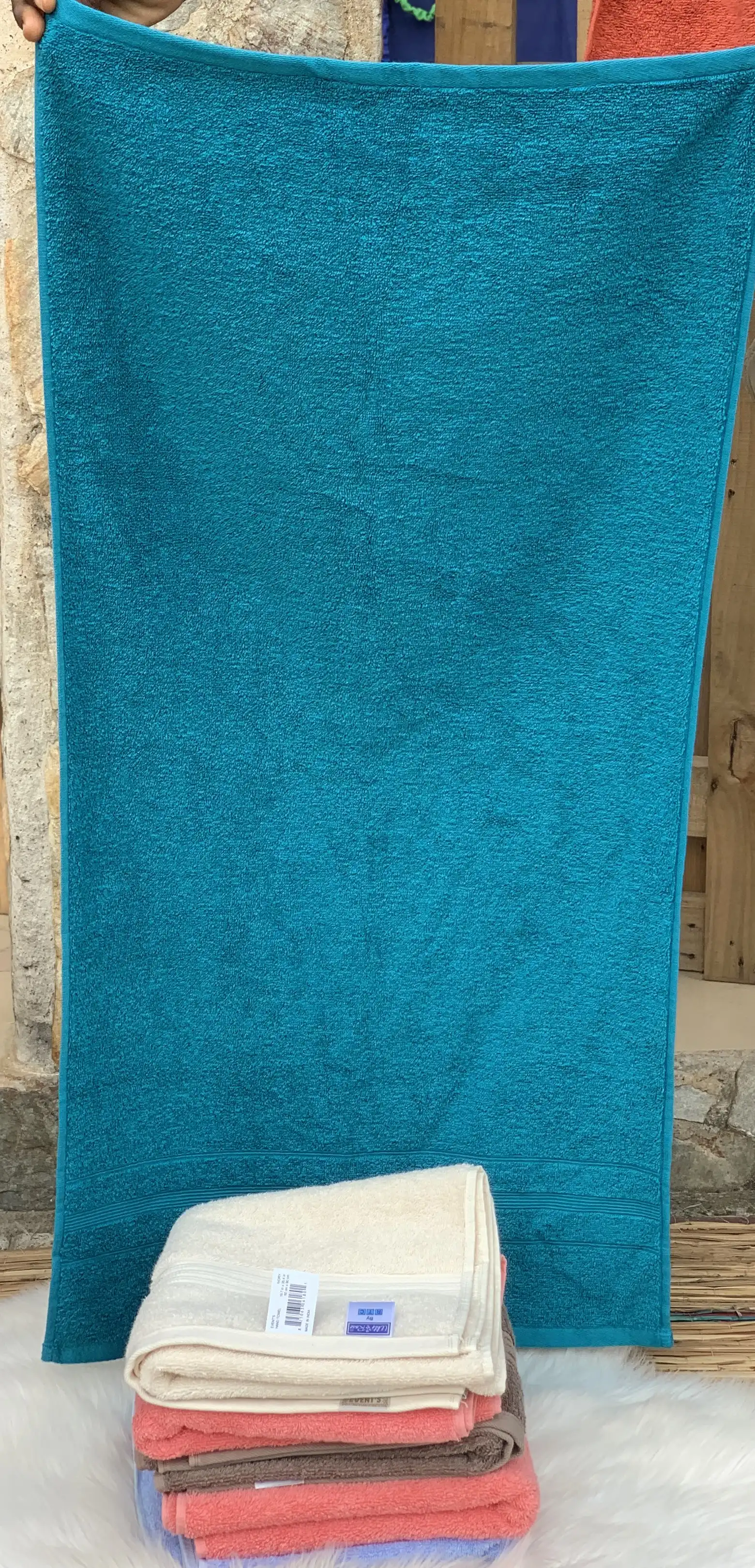 White & Rose SALON TOWEL-L (50cmx90CM) image by Muscly Fitness Shop