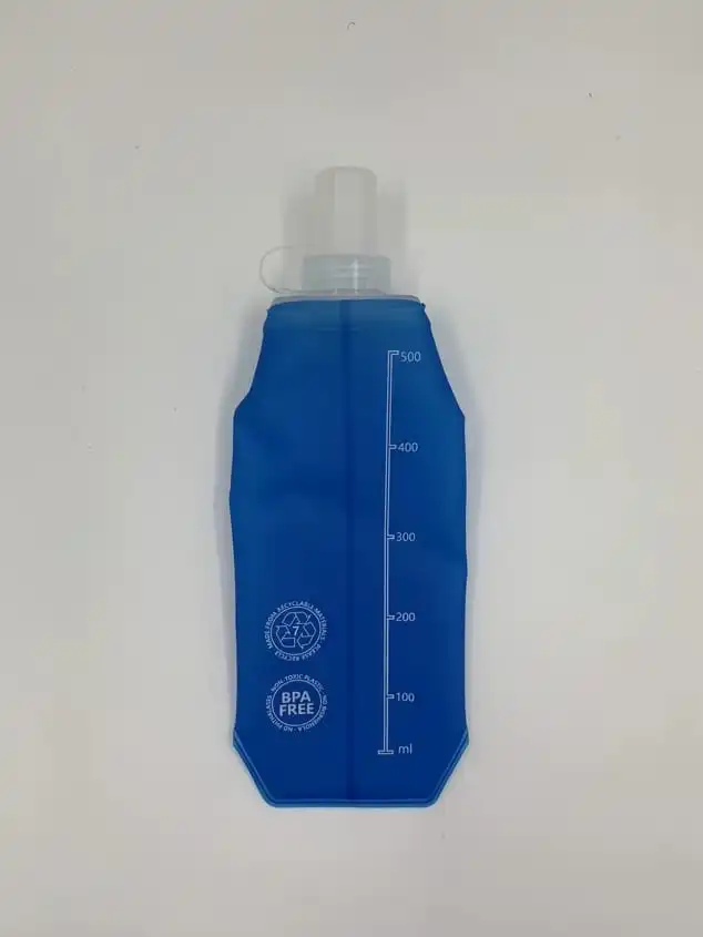 500ML FLEXIBLE HYDRATION BOTTLES- BLUE image by Muscly Fitness Shop