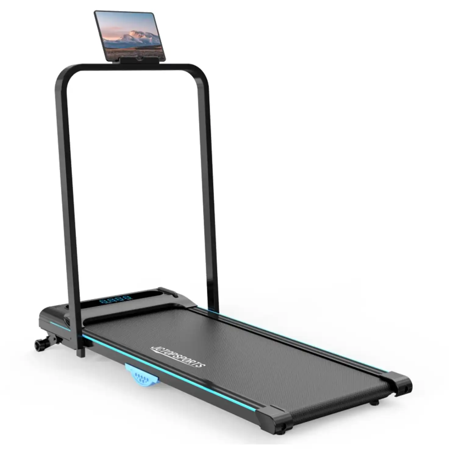 8km/hr Incline Walking Pad with Handle Bar &  Mobile App - 120kg Capacity image by Muscly Fitness Shop Ghana 