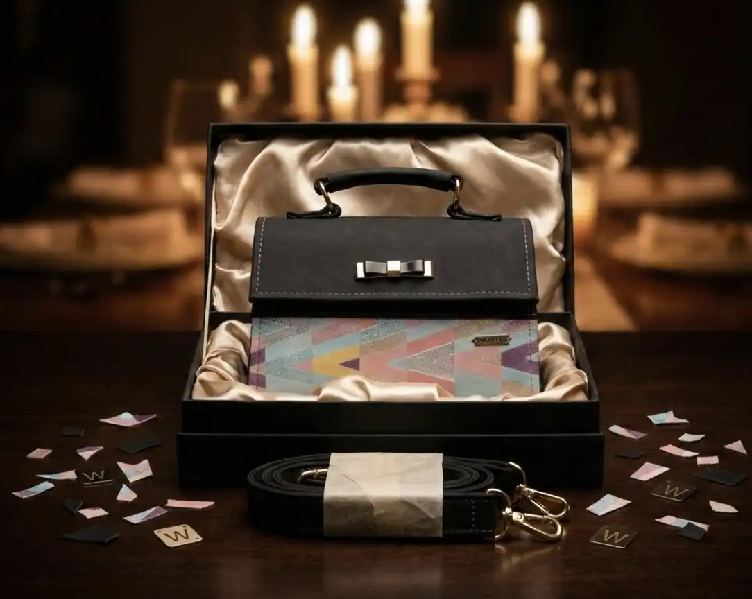 Esther Mini -Black Suede image by Wenette Bags