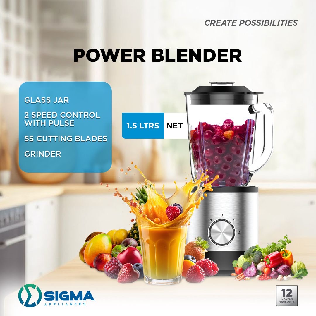 Sigma 1.5 L blender with glass Jar image by Jude verse 20 enterprise