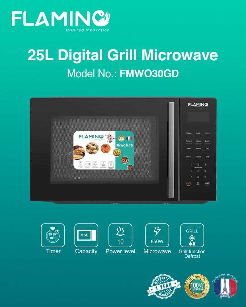 Flamino 25L Microwave Oven with Digital Display-Grill image by Jude verse 20 enterprise