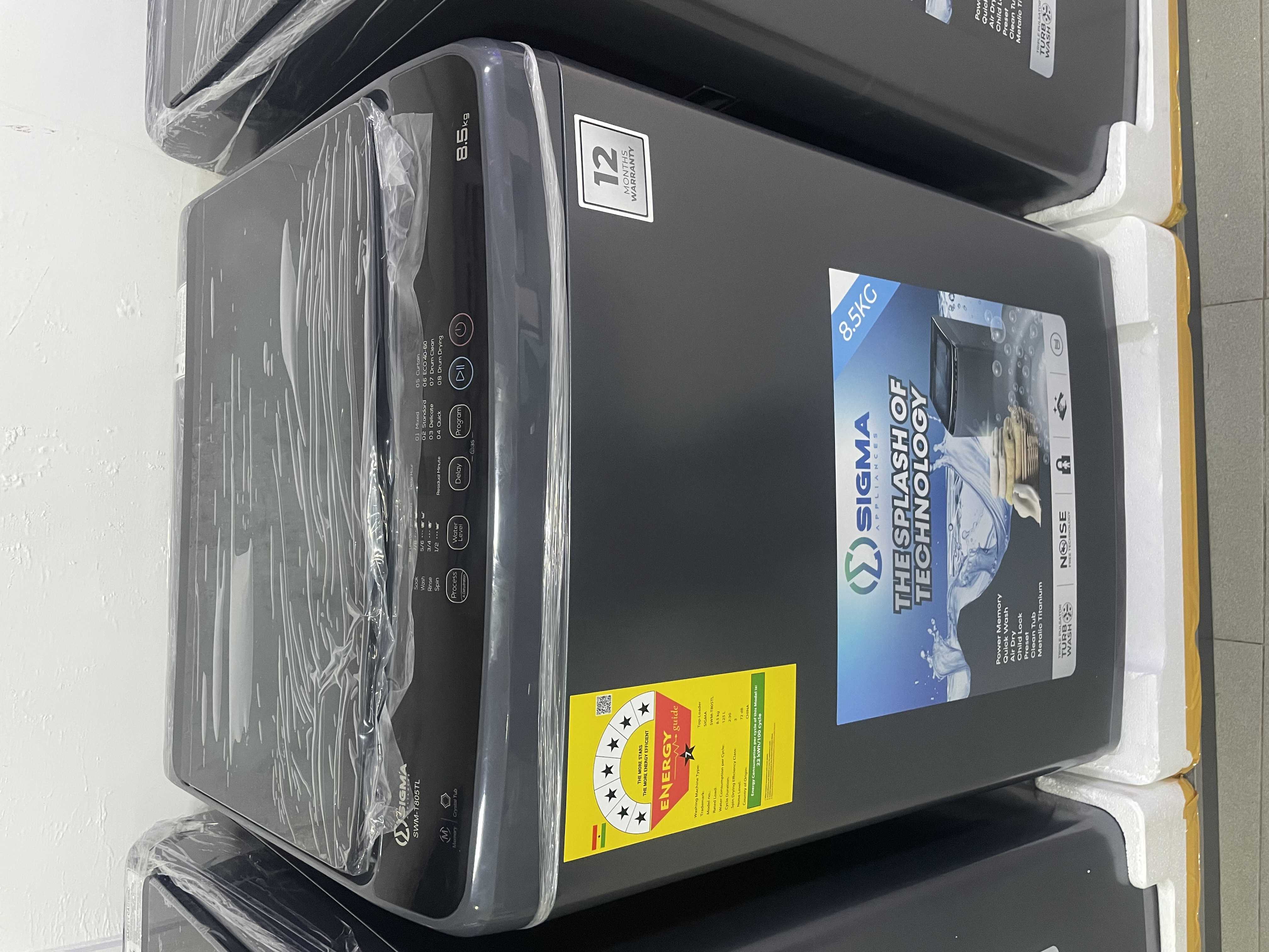 Sigma top load washing machine automatic image by Jude verse 20 enterprise