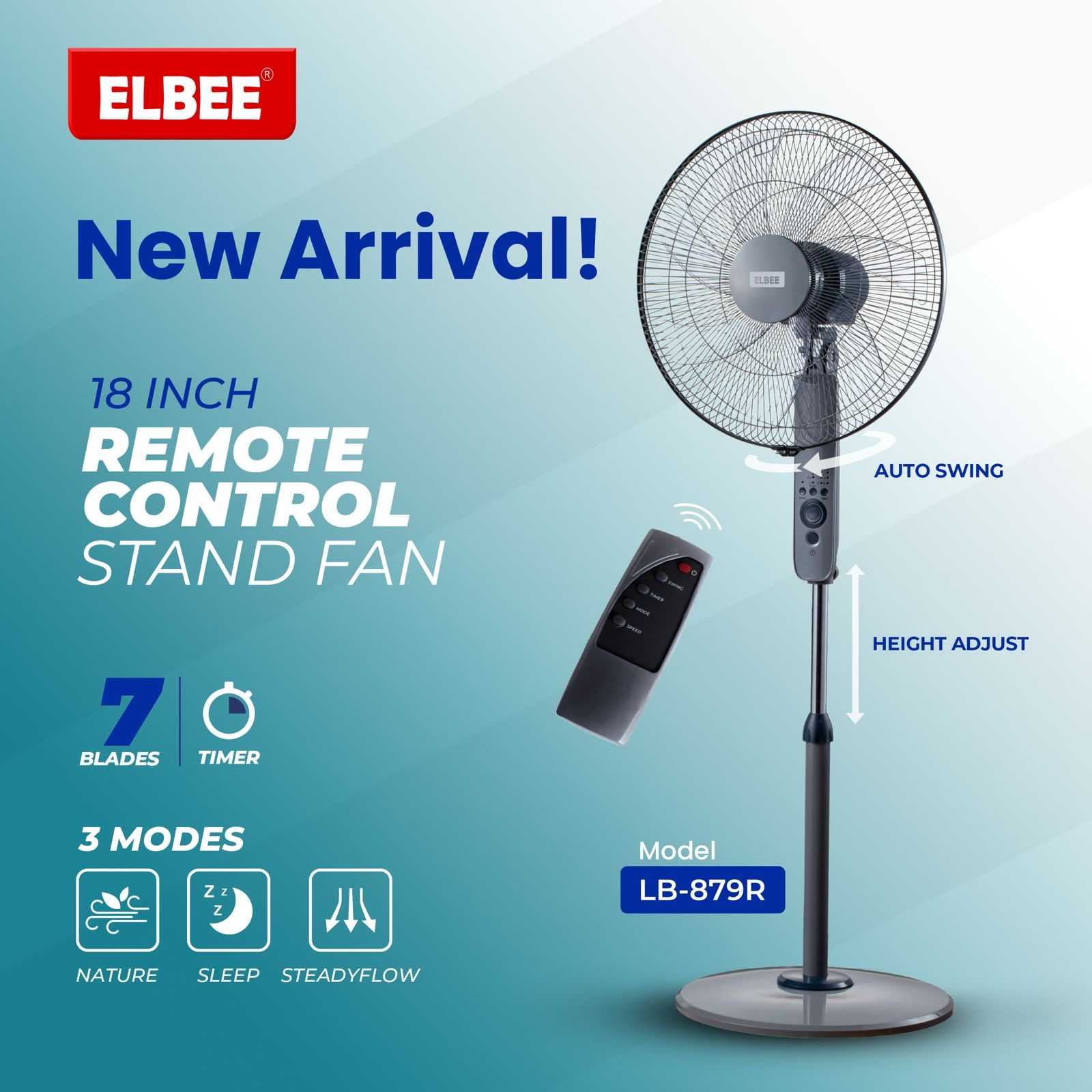 Elbee remote controlled 18 inch standing fan image by Jude verse 20 enterprise