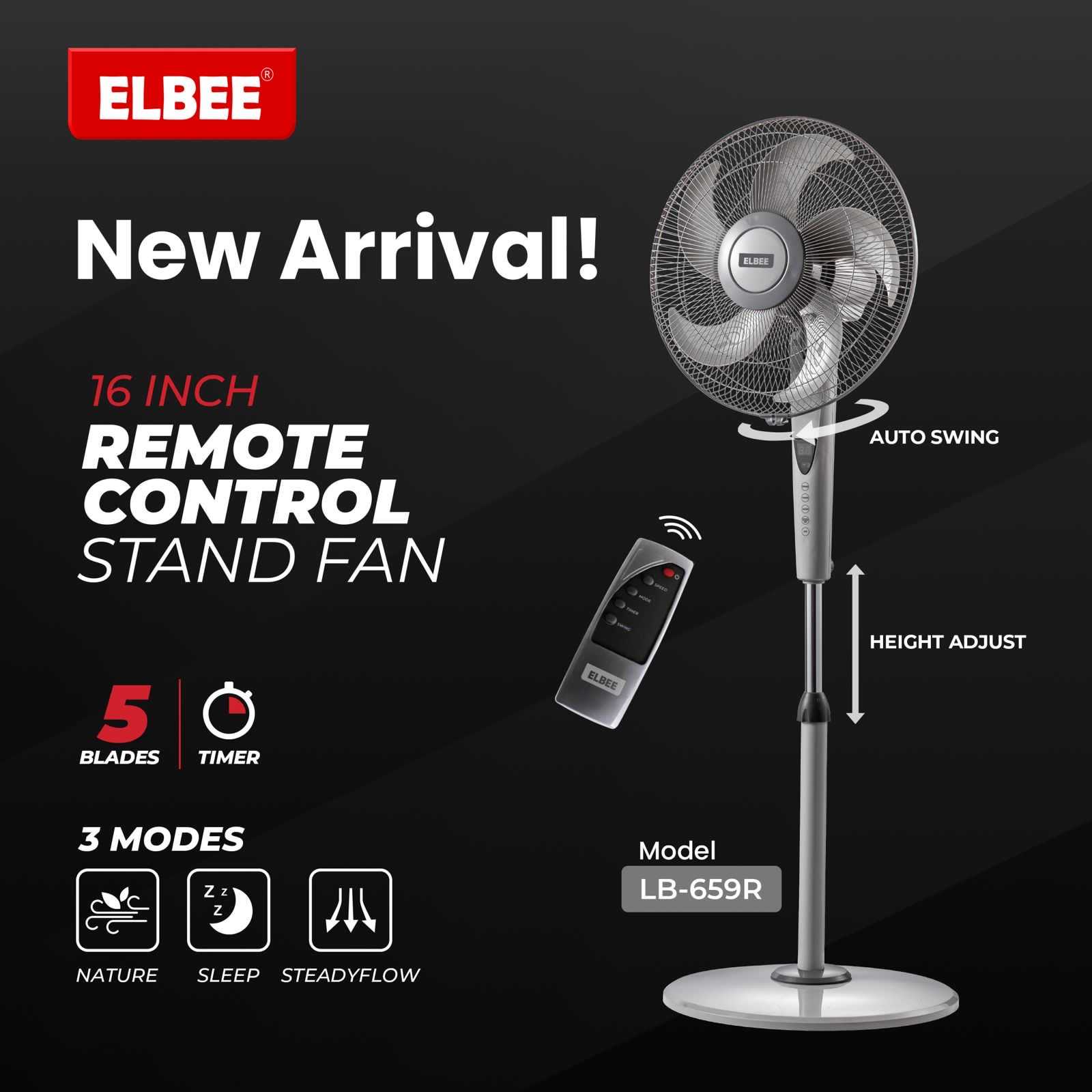 Elbee 16 inch remote controlled Standing fan image by Jude verse 20 enterprise