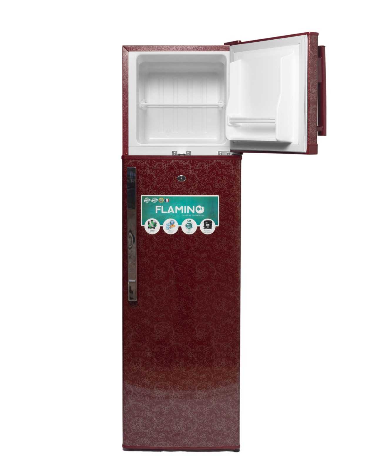 Flamino red flower fridge 166L -Top freezer image by Jude verse 20 enterprise