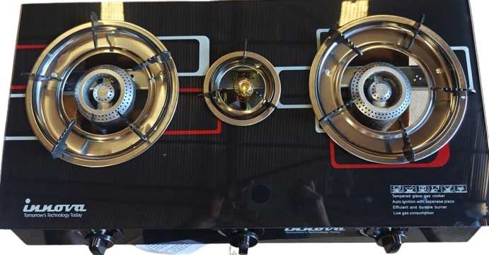 Innova triple burner -Glass image by Jude verse 20 enterprise