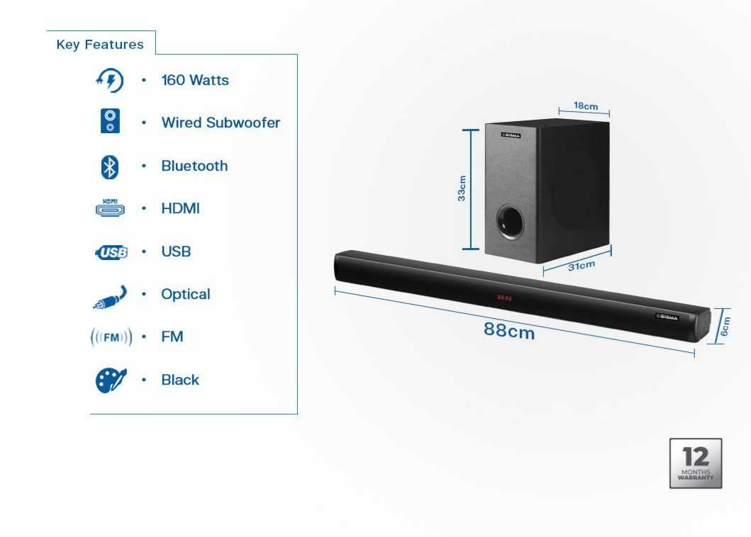 Sigma Cinema Soundbar 160 Watts image by Jude verse 20 enterprise