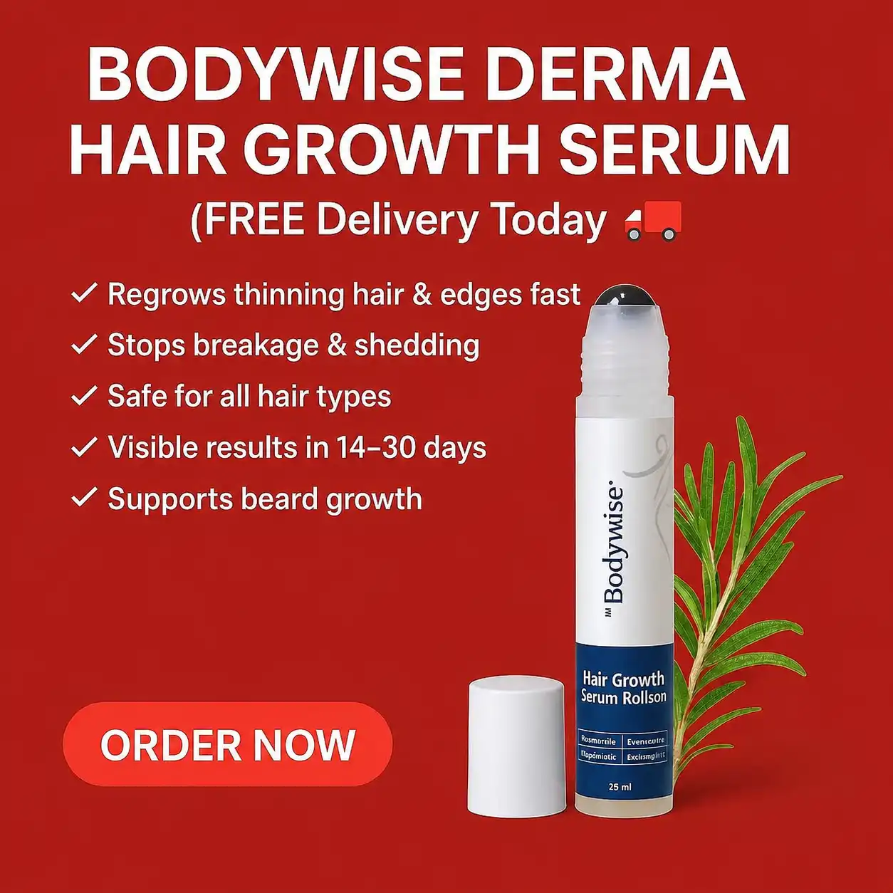 BODYWISE DERMA HAIR GROWTH SERUM [4 LEFT] (GET FREE DELIVERY) (CC) image by Jays Bodywise Hair Growth Serum