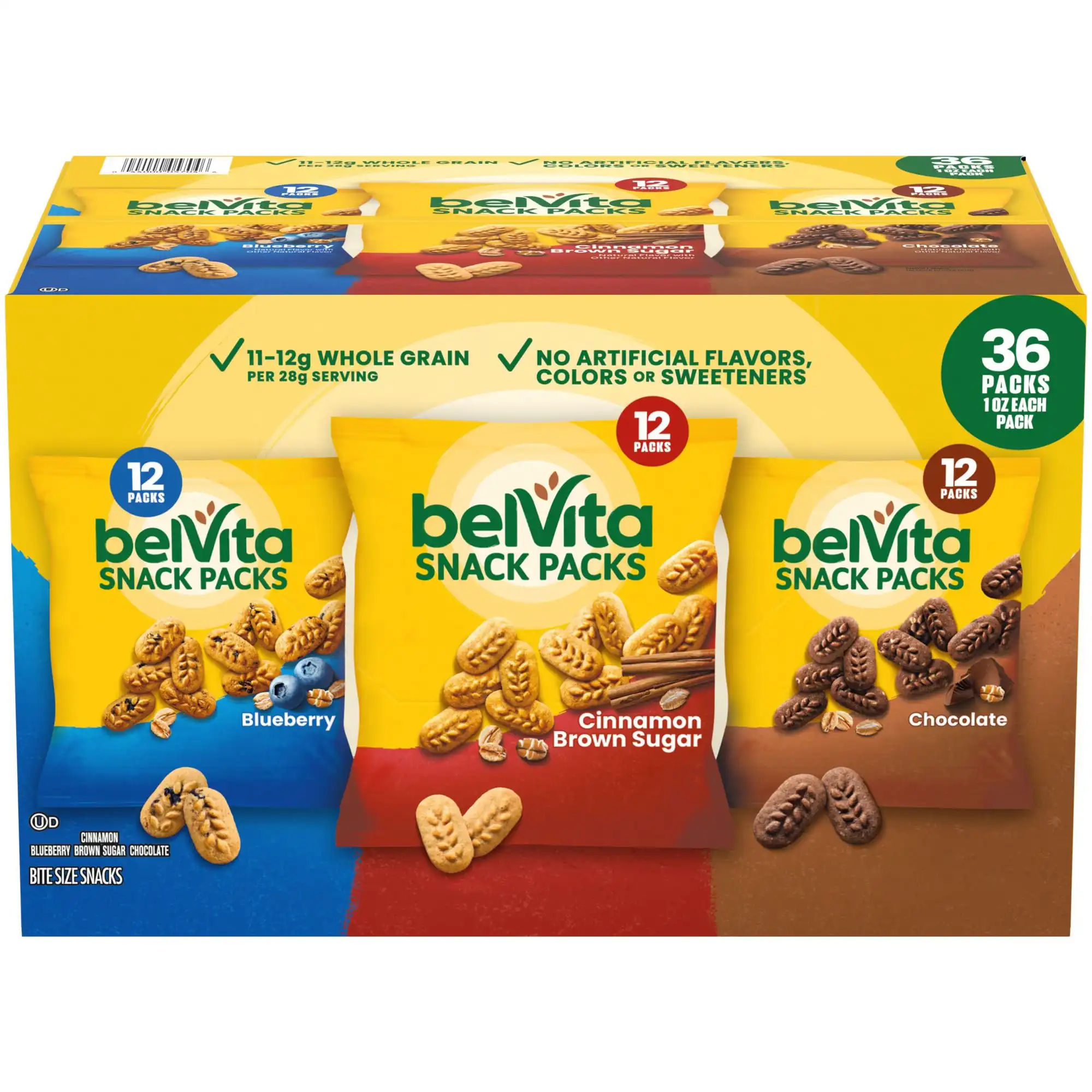 BelVita Bites Breakfast Biscuits, Variety Pack, 1 oz., 36 pk. image by EssentialsConnect GH
