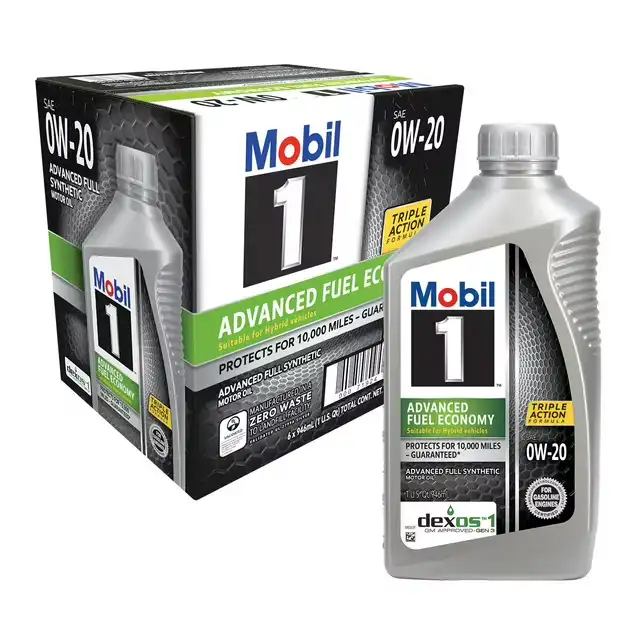 Mobil 1 0W-20 Advanced Fuel Economy Motor Oil 6 pack, 1-quart bottles image by EssentialsConnect GH