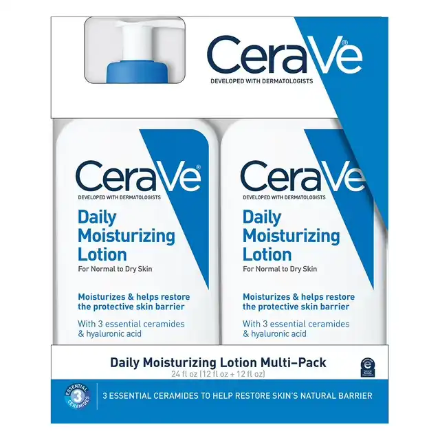 CeraVe Daily Moisturizing Lotion, Normal to Dry Skin, 12 fl. oz., 2 pk. image by EssentialsConnect GH