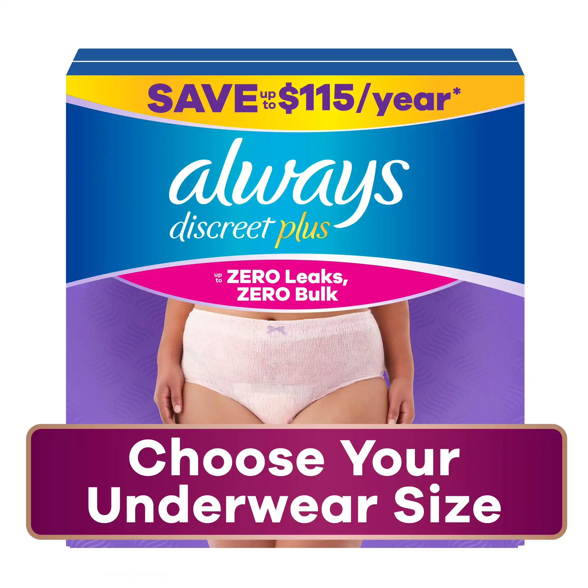 Always Discreet Plus Underwear for Women, Maximum Protection, Choose Size image by EssentialsConnect GH