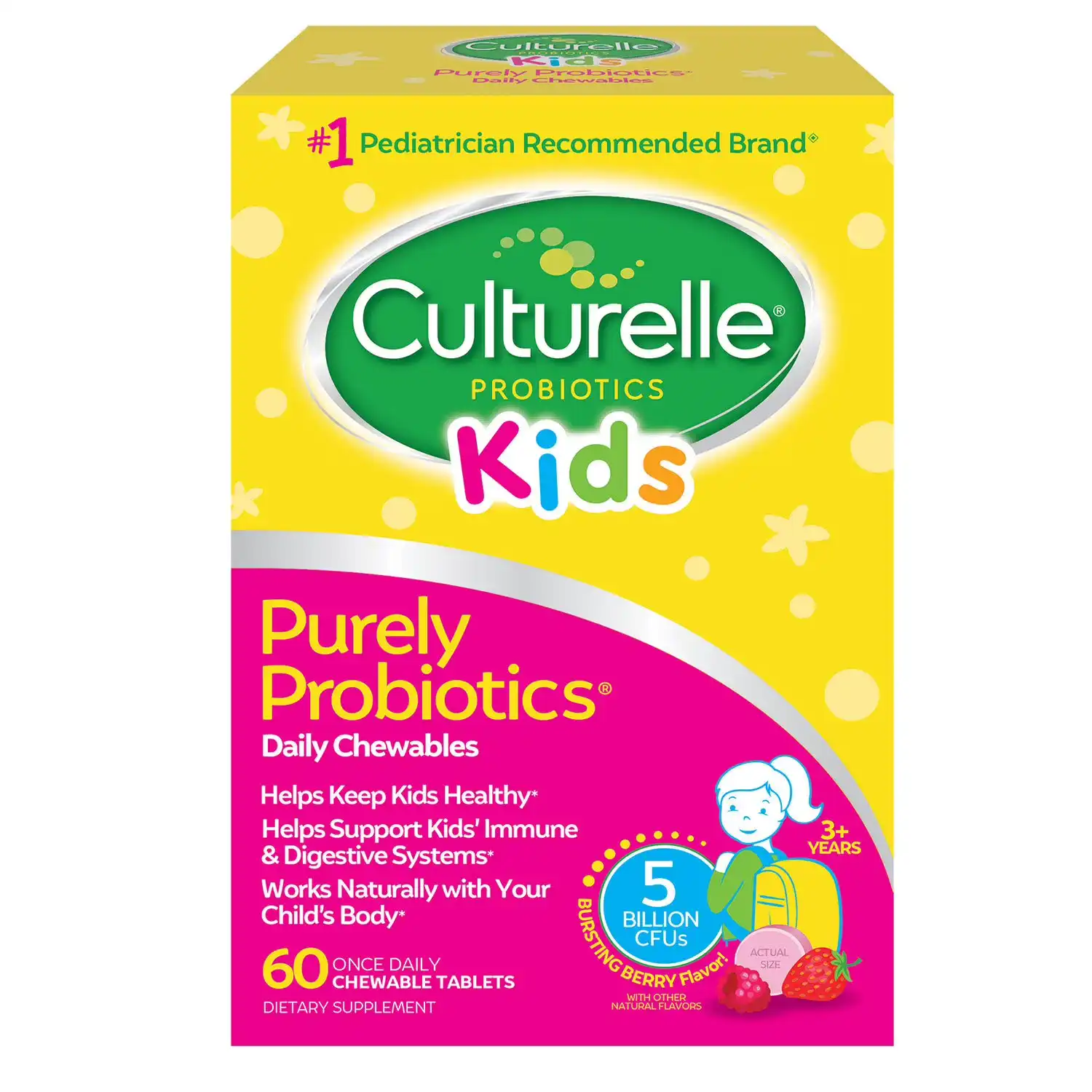Culturelle Kids Purely Probiotics Chewable Tablets, 60 ct. image by EssentialsConnect GH