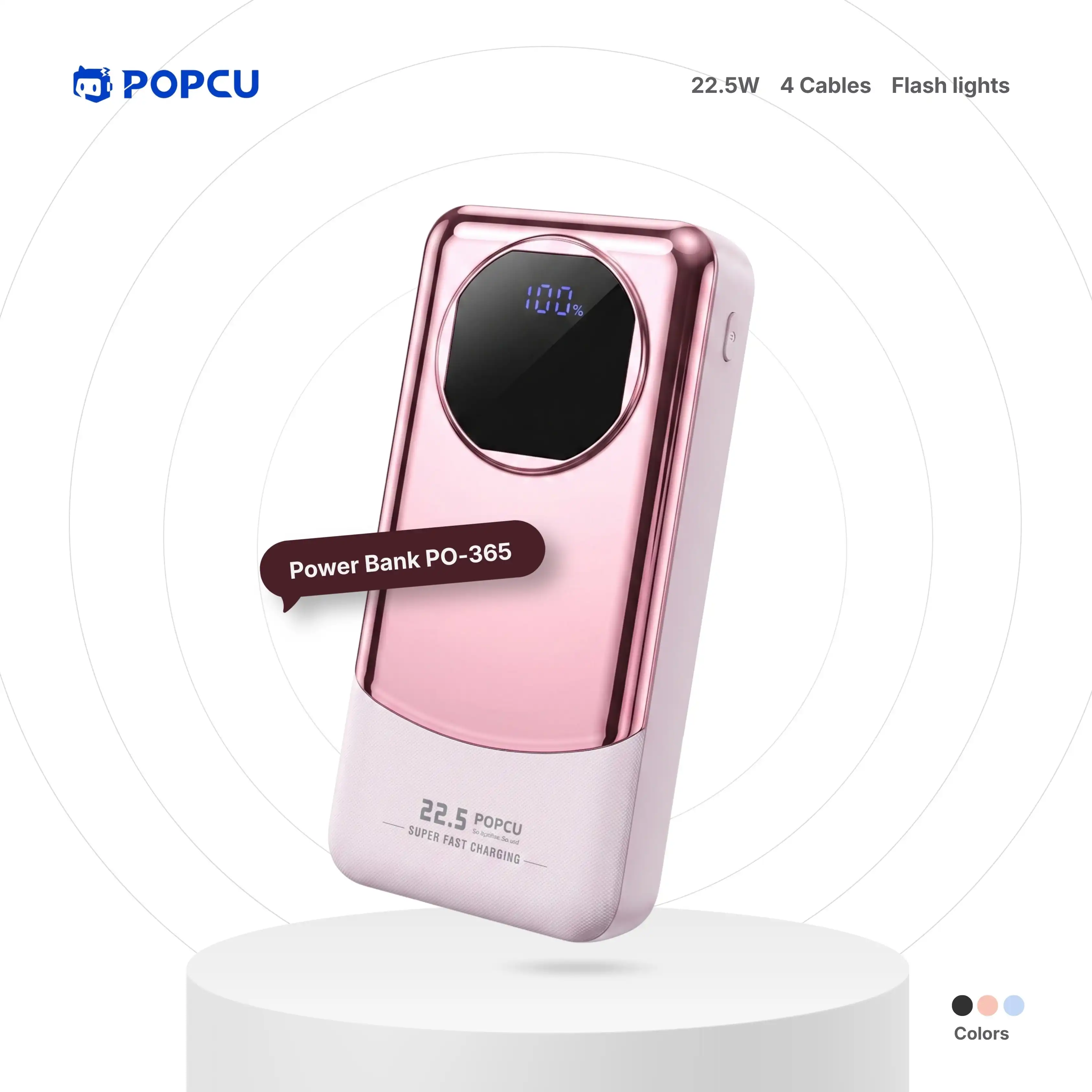 POPCU Mirror-finish Big Power w/Torchlight Fast-charging Powerbank image by POPCU GHANA